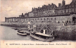 35 - Ille Et Vilaine - SAINT MALO -  Le Quai De Dinan- Embarcadere Pour Dinard - Saint Malo