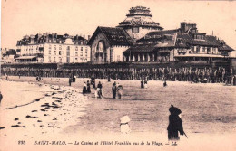35 - Ille Et Vilaine - SAINT MALO -  Le Casino Et L'hotel Franklin Vus De La Plage - Saint Malo
