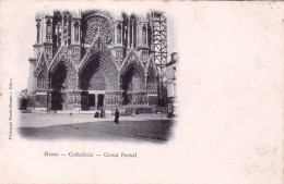 51 - Marne -  REIMS - La Cathedrale - Le Grand Portail - Reims