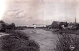 33 - Gironde -  SAINTE FOY La GRANDE -  Le Pont Suspendu Sur La Dordogne - Autres & Non Classés