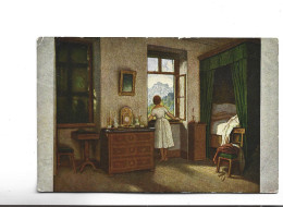 CPA   ,ALLEMANDE SCHMIND: MORGENFLUNDE(voir Timbres) - Paintings