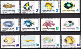 CHRISTMAS ISLANDS 1968-70 FISH DEFINITIVES** - Poissons