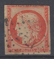 CERES N°5a 40c Orange Vif Oblitéré Losange PC 1727 - 1849-1850 Ceres