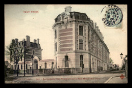 75 - PARIS 20EME - SERIE TOUT PARIS - LA CASERNE DES POMPIERS DE LA RUE HAXO - CARTE COLORISEE - Paris (20)