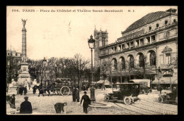 75 - PARIS 4EME - PLACE DU CHATELET ET THEATRE SARAH BERNHARDT - Arrondissement: 04