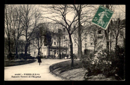 75 - PARIS 20EME - SQUARE ET HOPITAL TENON - EDITEUR F. FLEURY - Arrondissement: 20
