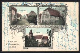 CPA Eschenzweiler, Bäckerei U. Gasthaus Z. Goldenen Engel Von Matern Fricker  - Sonstige & Ohne Zuordnung