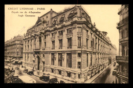 75 - PARIS 2EME - BANQUE CREDIT LYONNAIS RUE DU 4 SEPTEMBRE ANGLE GRAMMONT - ARCHITECTURE - Arrondissement: 02