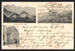 CPA Sulz, Hotel St. Anna, Gasthaus Winzer-Verein  - Other & Unclassified