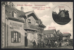 CPA Strassburg-Kronenburg, Gasthaus Zur Schönen Aussicht Schmitt, Schmiede Et Kegelbahn, Oberhausbergerstr., Villa Nu  - Other & Unclassified