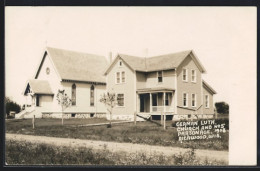 Foto-AK Richwood, WI, German Luth. Church And No. 5 Parson Age, 1908  - Altri & Non Classificati