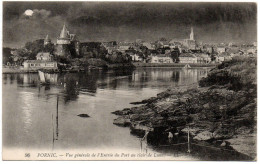 Loire Atlantique , Pornic , Vue Générale De L'entrée Du Port Au Clair De Lune - Pornic