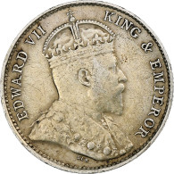 Hong Kong, Edward VII, 5 Cents, 1905, Londres, Argent, TTB - Hongkong