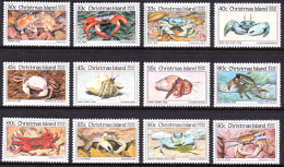 CHRISTMAS ISLANDS 1985 CRAB DEFINITIVES** - Crustaceans