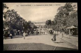 ALGERIE - CONSTANTINE - LE BOULEVARD DU JARDIN PUBLIC - Konstantinopel