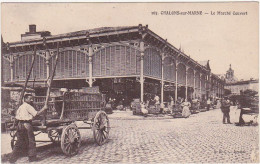 51 - CHALONS-sur-MARNE - 1919 - Le Marché Couvert (Belle Animation) - Châlons-sur-Marne