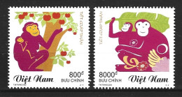 VIET NAM. N°2129-30 De 2003. Année Lunaire Du Singe. - Chinees Nieuwjaar