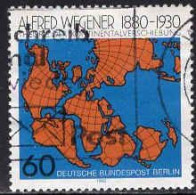 Berlin Poste Obl Yv:577 Mi:616 Alfred Wegener Astronome (Belle Obl.mécanique) - Used Stamps