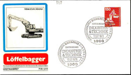 Berlin Poste Obl Yv:558 Mi:584 Löffelbagger (TB Cachet à Date) Fdc Berlin 12-7-79 - 1971-1980