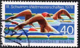 Berlin Poste Obl Yv:533 Mi:571 III.Schwimm-Weltmeisterschaften (Natation) (cachet Rond) - Gebraucht