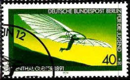 Berlin Poste Obl Yv:525 Mi:564 Für Die Jugend Lilienthal Gleiter (Beau Cachet Rond) - Usados