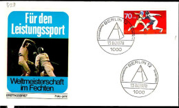 Berlin Poste Obl Yv:529 Mi:568 Escrime (TB Cachet à Date) Fdc Berlin 13-4-78 - 1971-1980