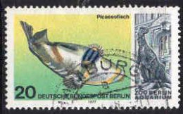 Berlin Poste Obl Yv:514 Mi:552 Rhinecanthus Aculeatus (Beau Cachet Rond) - Gebraucht