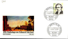 Berlin Poste Obl Yv:504 Mi:542 Eduard Gaertner Peintre (TB Cachet à Date) Fdc Berlin 16-2-77 - 1971-1980