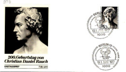 Berlin Poste Obl Yv:503 Mi:541 Christian Daniel Rauch Eugenie D'Alton (TB Cachet à Date) Fdc Berlin 13-1-77 - 1971-1980