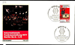 Berlin Poste Obl Yv:512 Mi:549 Funkausstellung Berlin Berlin (TB Cachet à Date) Fdc Berlin 13-7-77 - 1971-1980