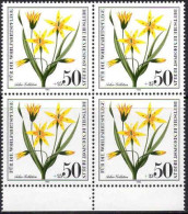 Berlin Poste N** Yv:591 Mi:630 Für Die Wohlfahrtspflege Acker-Goldstern Bloc De 4 Bord De Feuille - Unused Stamps