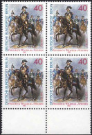 Berlin Poste N** Yv:589 Mi:628 Friedrich Wilhelm Von Steuben Général (Bloc De 4) - Unused Stamps