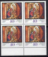 Berlin Poste N** Yv:572 Mi:613 Weihnachtsmarke Naissance Du Christ (Bloc De 4) - Unused Stamps