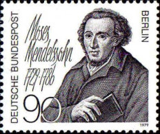 Berlin Poste N** Yv:567 Mi:601 Moses Mendelssohn Philosophe - Nuevos