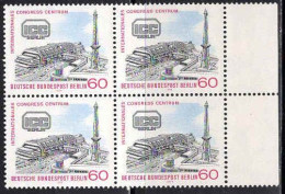 Berlin Poste N** Yv:549 Mi:591 Internationales Congress Centrum Berlin (Bloc De 4) - Unused Stamps