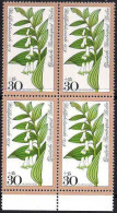 Berlin Poste N** Yv:535 Mi:573 Salomonssiegel Polygonatum Multiflorum Bloc De 4 Bord De Feuille - Unused Stamps