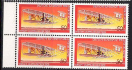 Berlin Poste N** Yv:526 Mi:565 Für Die Jugend Wright Doppeldecker Bloc De 4 Bord De Feuille - Unused Stamps