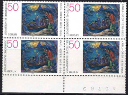 Berlin Poste N** Yv:534 Mi:572 Karl Hofer Le Bain (Bloc De 4) - Unused Stamps