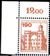 Berlin Poste N** Yv:501 Mi:539AI Schloss Pfaueninsel-Berlin (Coin De Feuille) - Unused Stamps
