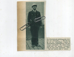 Kortrijk   Politie  ( Origineel Knipsel Zondagsvriend 1936 ) - Non Classés