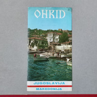 ORHID - MACEDONIA / MAKEDONIJA (Ex Yugoslavia), Vintage Tourism Brochure 1967, Prospect, Guide (pro4) - Toeristische Brochures