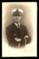 AVIATION - AVIATEUR EN UNIFORME - CARTE PHOTO ORIGINALE - 1919-1938