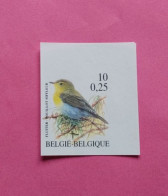 Timbre Non Dentelé Oiseaux De Buzin Pouillot Siffleur Coin Supérieur Droit - 1985-.. Birds (Buzin)