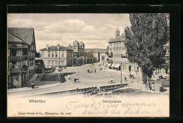 AK Winterthur, Bahnhofplatz Aus Der Vogelschau  - Sonstige & Ohne Zuordnung