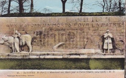 64102 01 20#0 - BAYONNE * - MONUMENT AUX MORTS POUR LA PATRIE (GUERRE 1914-1918) - Bayonne