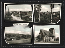 AK Gerach, Ortsansicht, Strassenpartie Und Kirche  - Other & Unclassified