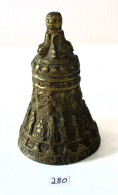 C280 Cloche D'Eglise Aux 12 Apôtres - Bronze Doré - Monastère - XVIII - Est 125-150 - Arte Religioso