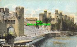 R615162 Conway Castle And Bridge. Fine Art Post Cards. Shureys Publications - World