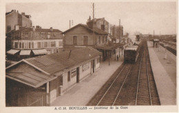 HOUILLES  Intérieur De La Gare - Houilles