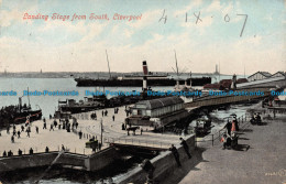 R107076 Landing Stage From South. Liverpool. Valentine. 1907 - World